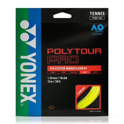 Set Cuerda Tenis POLY TOUR PRO 1.25 / 16L Amarillo YONEX