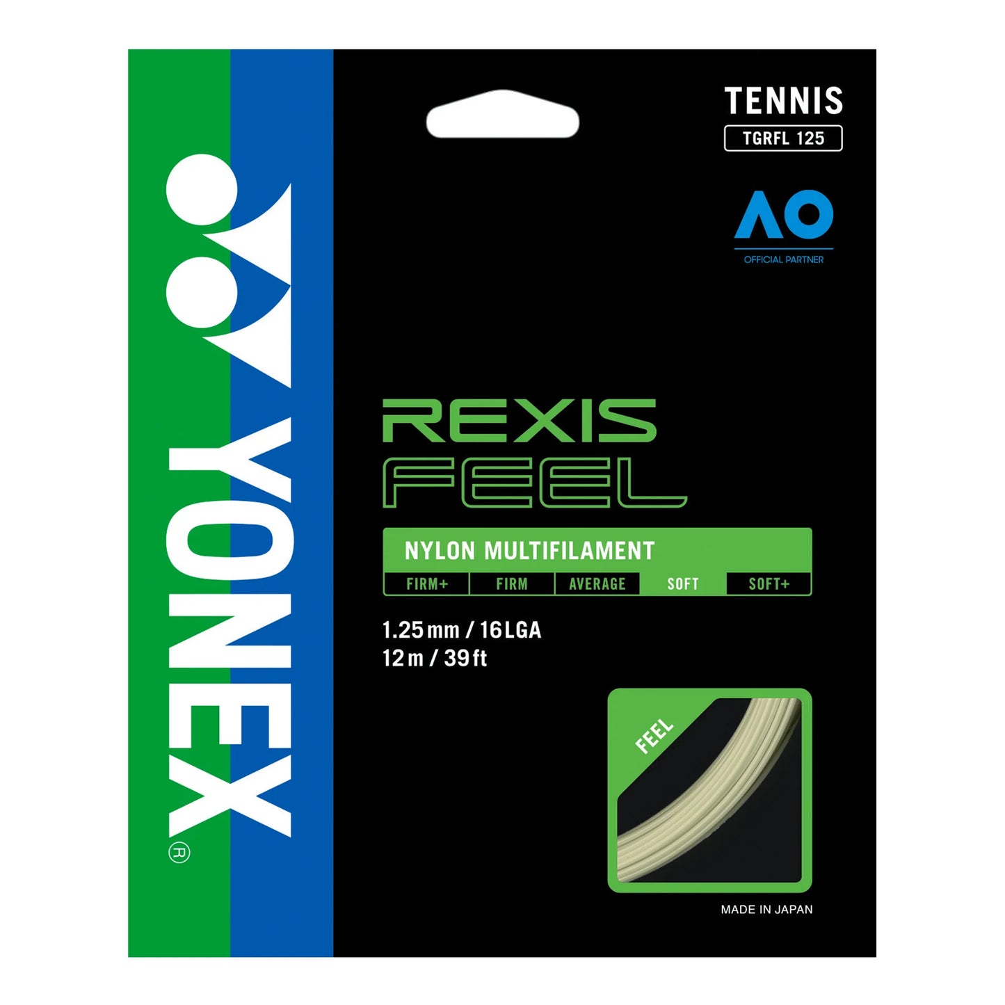 Set Cuerda Tenis REXIS FEEL 1.25 / 16L Blanco YONEX