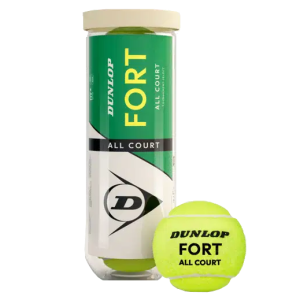Tarro Plástico Pelota Dunlop Fort All Court X3